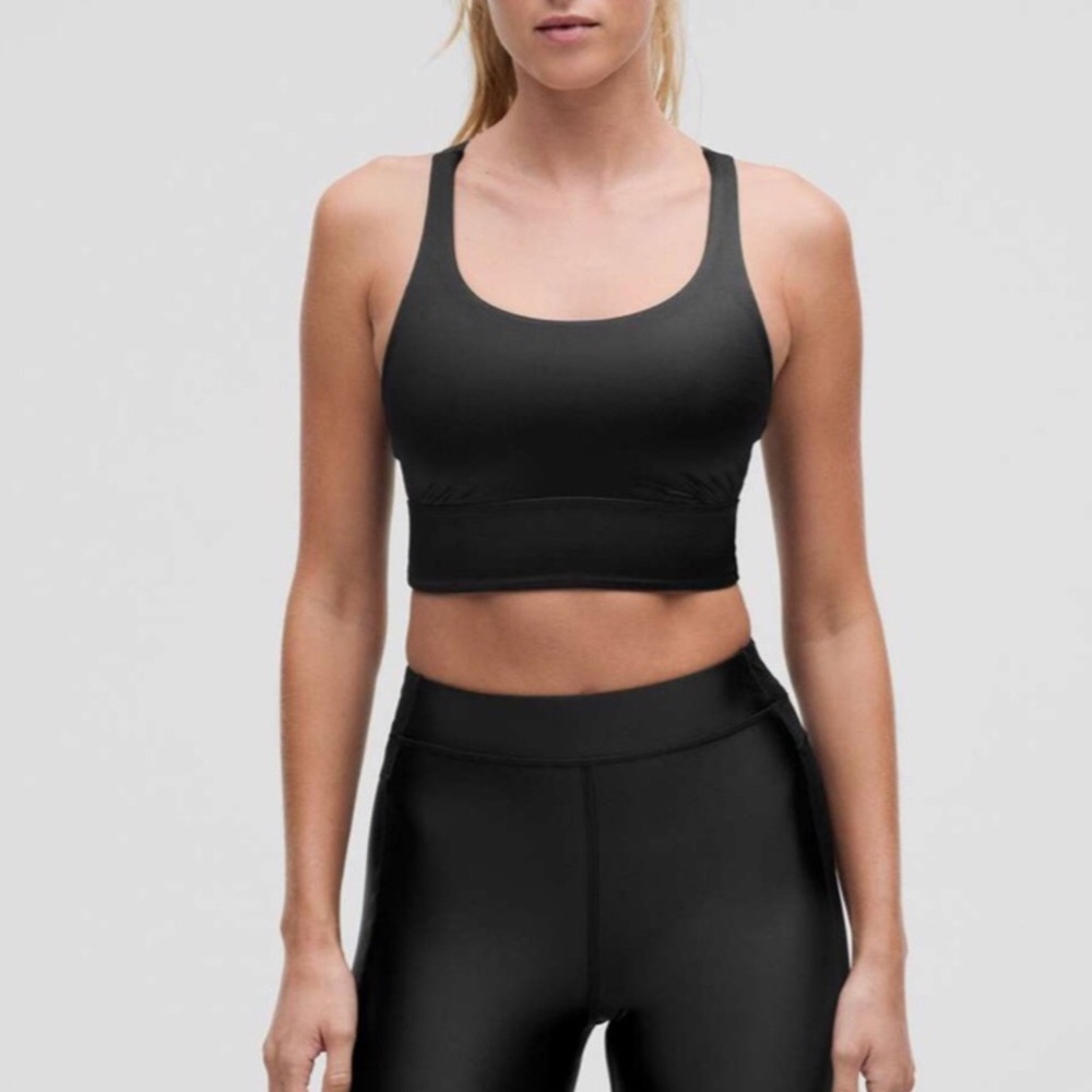 🌼Lululemon | size 4 | energy longline bra Black